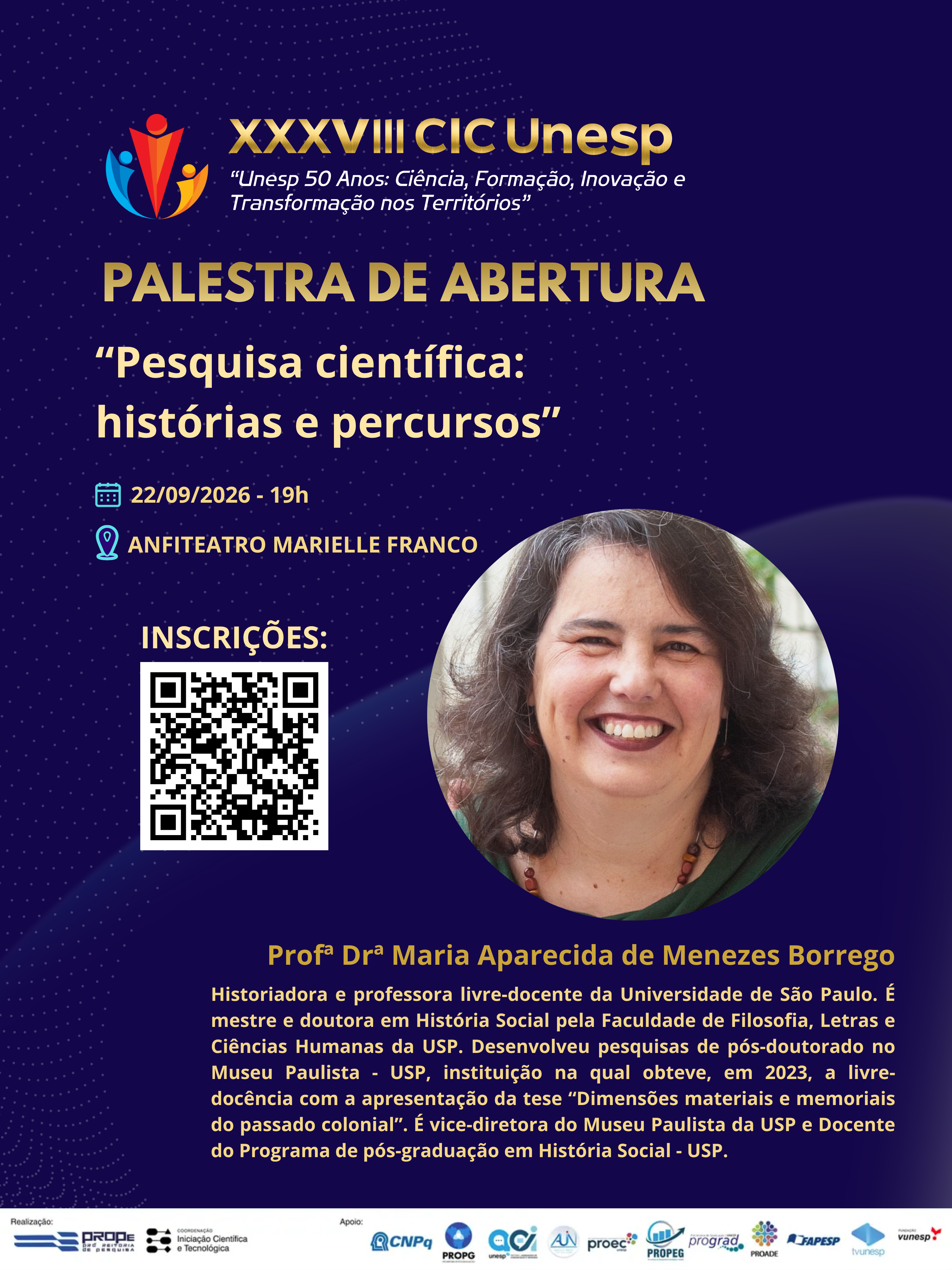 XXXVIII Congresso de Iniciação Científica – CIC UNESP