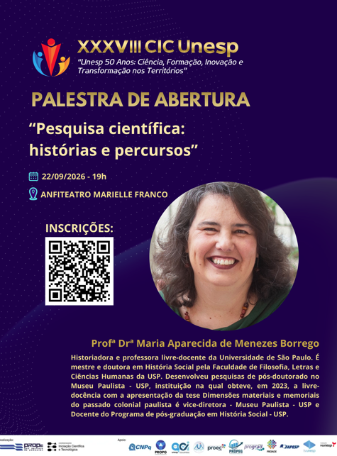 XXXVIII Congresso de Iniciação Científica – CIC UNESP
